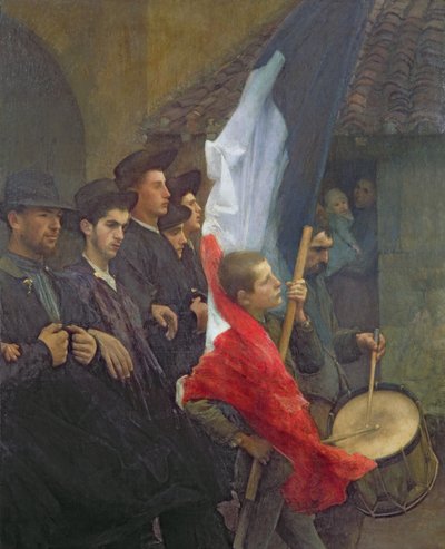 Die Wehrpflichtigen, c.1880 von Pascal Adolphe Jean Dagnan Bouveret
